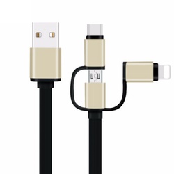 3 IN 1 Charger Cable -Type-C/Mirco/ ISO   to USB 2.0
