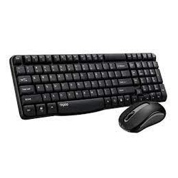 Rapoo X1800s Wireless Multimedia Keyboard & Optical Mouse Compact  - BLACK