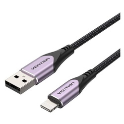 Vention USB 2.0 A Male to Lightning Male Cable Purple 1M Aluminum Alloy Type, LABVF