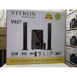 VITRON V527 Sound System 2.1CH Functional Remote Speaker Subwoofer BT/USB/SD/FM Black 900W V527