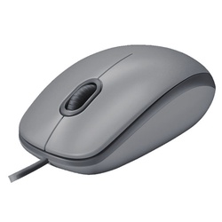 Logitech M110 USB Silent Mouse, Mid Grey - 910-005490