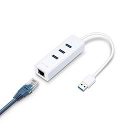 3 Port USB 3.0 Hub Gigabit Ethernet Adapter