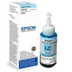 Epson T6735 Light Cyan 70ml Ink Bottle, for L800, L805, L810, L850, L1800-70ml - C13T673598