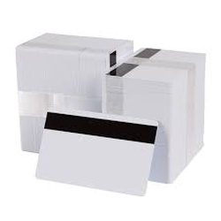 MSR (magnetic stripe HICO)  High quality White PVC Cards  - Per card price (MOQ 500 cards)