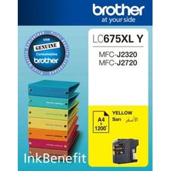 Brother LC675XLY High Yield Yellow Ink Cartridge