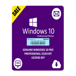 Microsoft Windows 10 Pro, 32-bit/64-bit  Online License Key