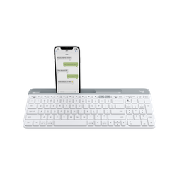 Logitech   K580 Slim Multi-Device Wireless Keyboard Off-white - 920-010623
