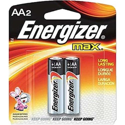 Energizer Double AA Alkaline 2 Pack Batteries