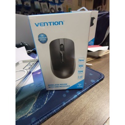 Vention 3-Button Wireless Computer Mouse with USB Receiver Black, KTBB0