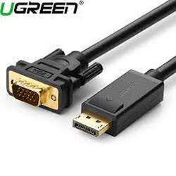 UGREEN DP Male to VGA Male Cable 1.5m (Black) - DP105