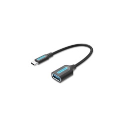 Vention USB 3.1(Gen 1) C Male to A Female OTG Cable 0.15M Black PVC Type-CCVBB