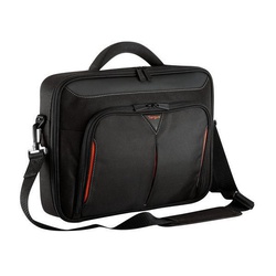 Targus Classic 15.6" Clamshell Laptop Carry Case, Black/Red, CN415