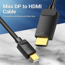 Vention 1.5M Mini Display Port to HDMI Cable  Black, HABBG