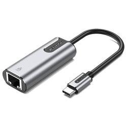 Vention USB-C to Gigabit Ethernet Adapter 0.15M Gray Aluminum Alloy Type, CFNHB