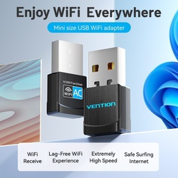 Vention USB Wi-Fi Adapter 2.4G Black (KDRB0)