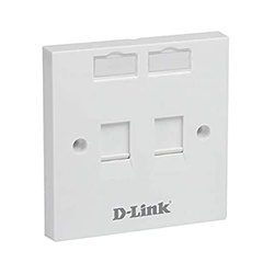 D-Link cAT 6  Dual Faceplate, NFP-0WHI21