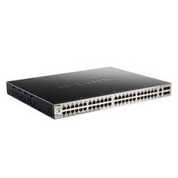 D-Link DGS-3130-54PS 48 10/100/1000BASE-T PoE ports Lite L3 Stackable Managed Switch