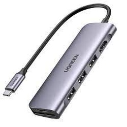 Ugreen USB-C Multifunction 5 in 1 HUB,USB-C to USB 3.0 (2 Ports) + HDMI + Gigabit Ethernet + USB-C PD
