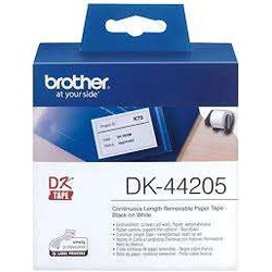 Brother DK-44205 Black on white Label Tape