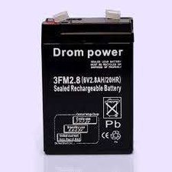 Drom Power 6V 2.8AH Replacement Battery