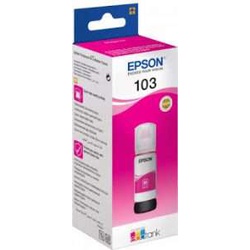Epson 103 Magenta 65ml  Original Ink Bottle,  for L1110, L3210, L3211, L3216, L3250, L3251, L3256, L3260, L5290