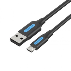 Vention USB 2.0 A Male to Micro-B Male 3A Cable 2M Black, COLBH