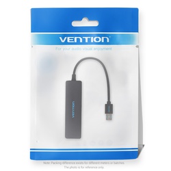 Vention 4 Ports USB3.0 Hub 0.15M Black - VEN CHKBB