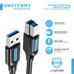 Vention 1.5M USB 3.0 A Male to B Male Cable  Black PVC Type, COOBG