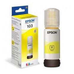 Epson 103 yellow ink bottle,  for L1110, L3210, L3211, L3216, L3250, L3251, L3256, L3260, L5290 – 65ml - C13T00S44A