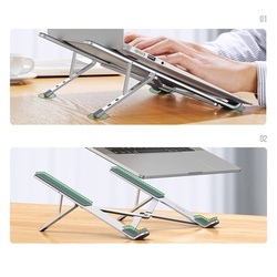 UGREEN Foldable Adjustable Laptop Stand - Silver  - LP451