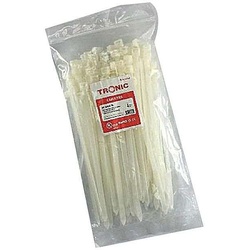 250mm  X 7.6 PVC  Cable Ties - White