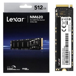 Lexar 512GB, LNM620 Internal SSD M.2 PCIe Gen 3*4 NVMe 2280  – LNM620X512G-RNNNG