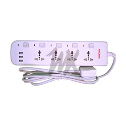 4 Way Extension Cable,  With 2 USB Ports