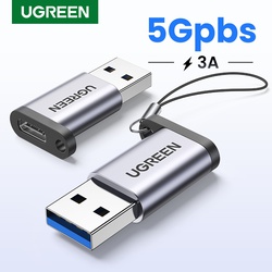 UGREEN USB-A 3.0 Male to USB-C 3.1 Female Adapter (Gray) - US276