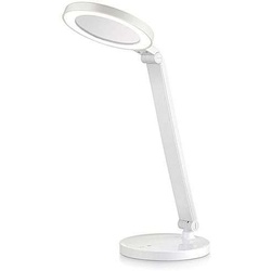 Tronic 8 Watts White LED Desk Lamp With An Analog Clock