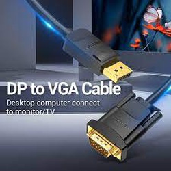 Vention Display Port to VGA Cable 1.5M Black, HBLBG