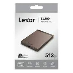 Lexar SL200 512GB Portable SSD, Solid State Drive,  LSL200X512G-RNNNG