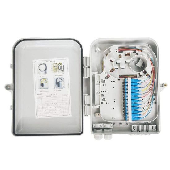12 Core ATB Fiber Optic Access Terminal Box 12Pcs LC/UPC Simplex Adapter