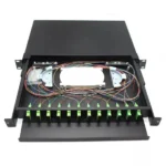 12 Port 1U LC/UPC Duplex MM Adapter Rack mount ODF