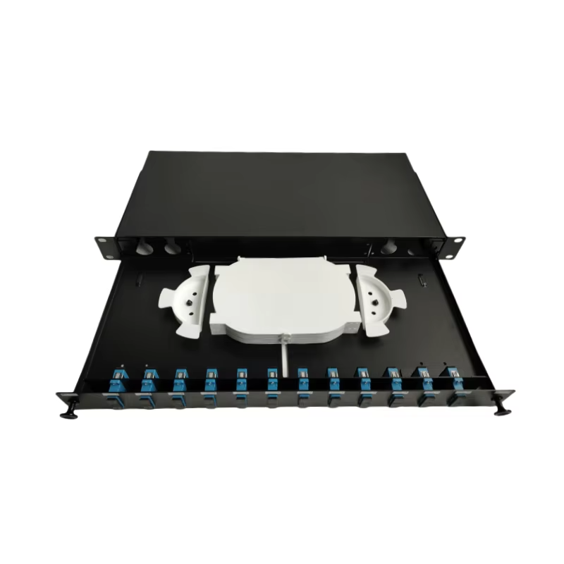12 Port 1U SC/UPC Duplex MM Adapter Rack mount ODF