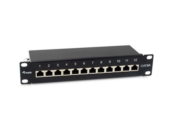 12 Ports Cat6A Patch Panel