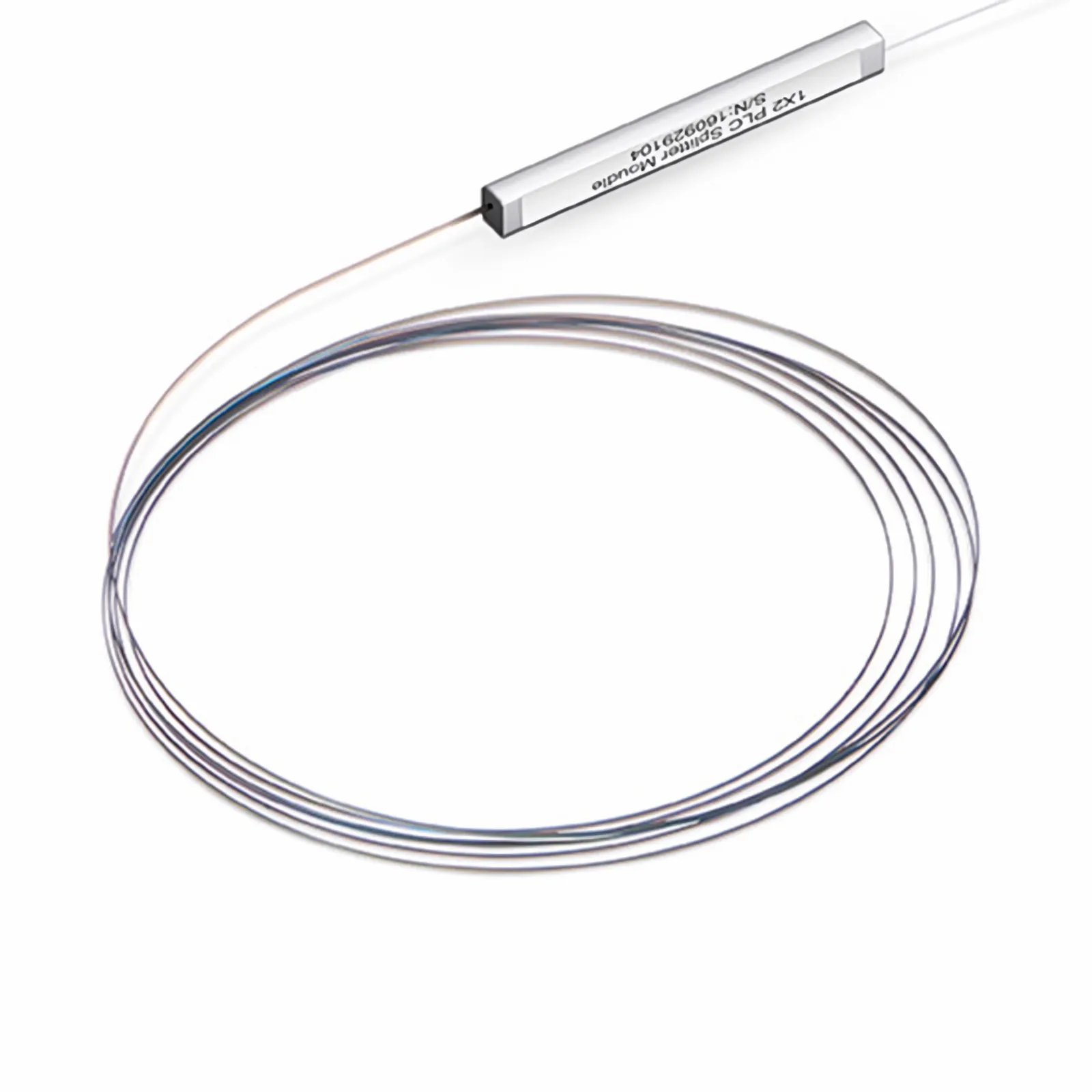 1X2 Bare PLC Steel Tube 250µm Single Mode Fiber Splitter