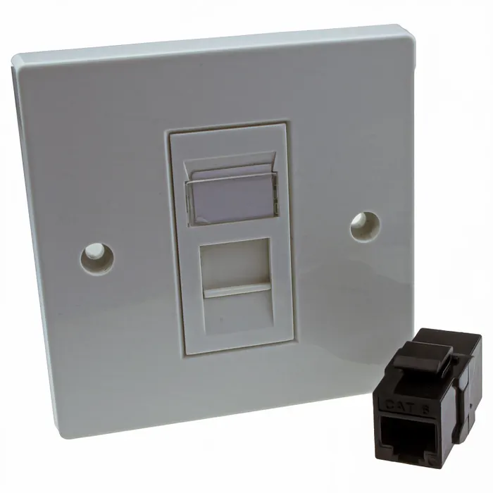1port Cat6 Network Data Faceplate