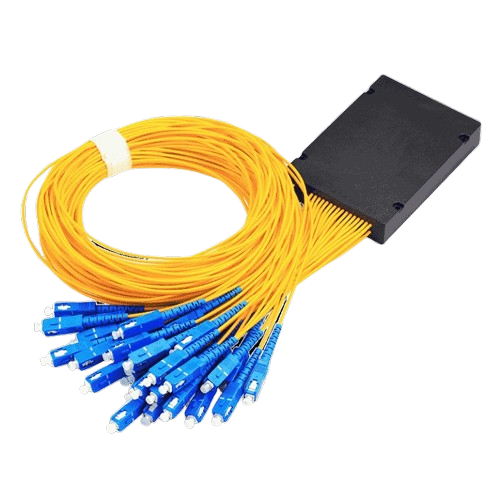 2 X 32 PVC 0.9mm fiber jacket SC/PC Rack Splitter connectors