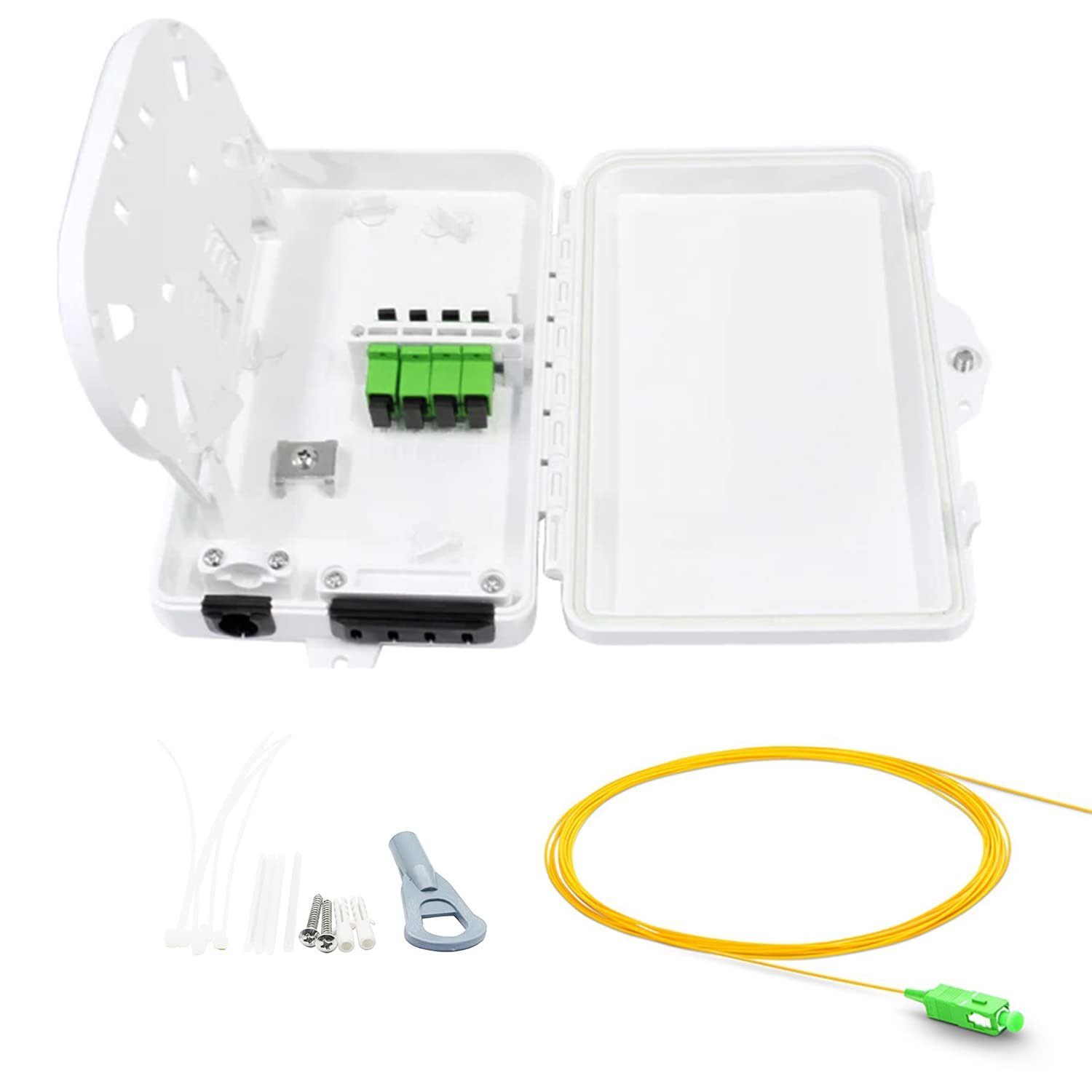 4 Core ATB Fiber Optic Access Terminal Box SC/UPC Duplex Adapter