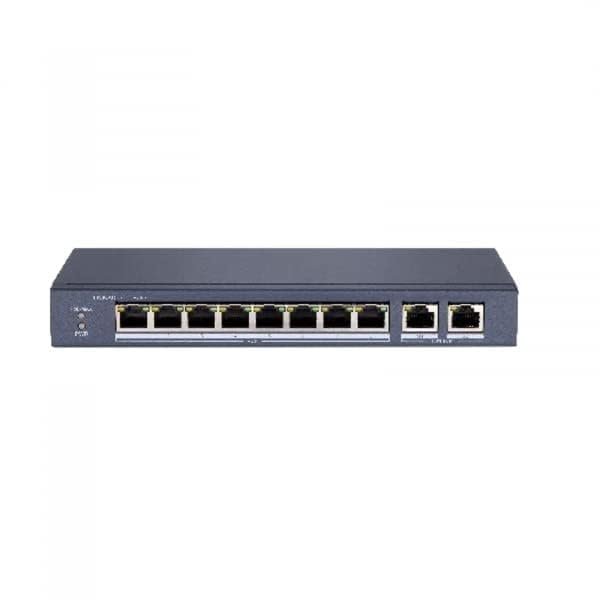 HIKVISION DS-3E0310P-E/M 8 × 10/100Mbps PoE ports, and and 2 × Gigabit RJ45 port Unmanaged POE Switch 65W