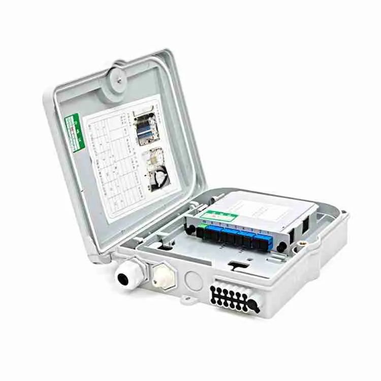8 Core ATB Fibre Optic Access Terminal Box 8 Pcs LC/UPC Duplex Adapter