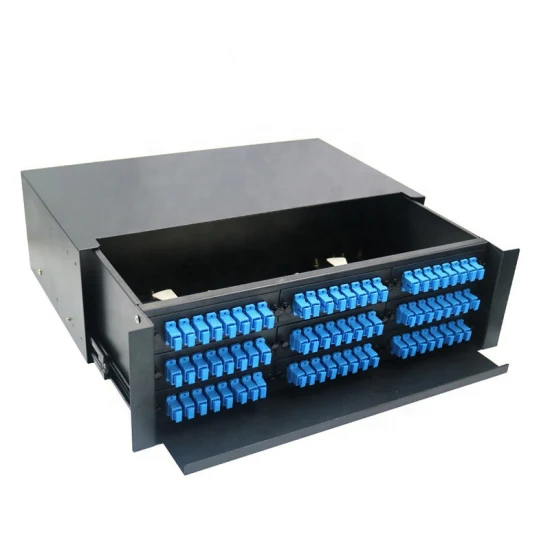 96 Core LC/UPC ODF with 12pcs duplex LC/UPC pre-connectorized ODF