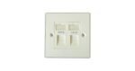 ACP Double CAT6 Faceplate