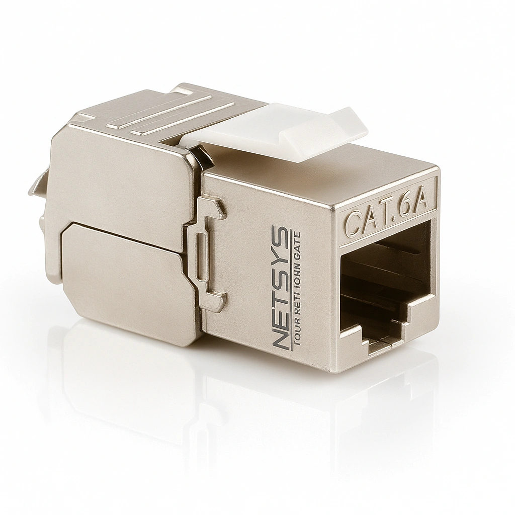 CAT6A Shielded Network Keystone Jack
